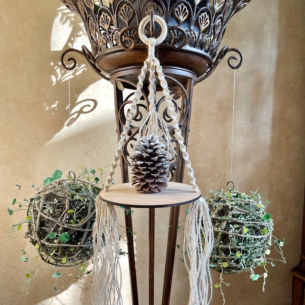 Hanging Macramé Shelf